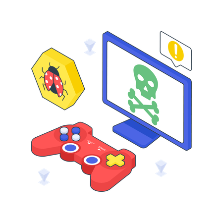 Cyber Game  Illustration