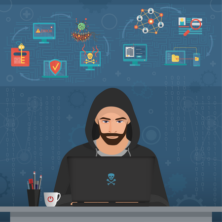 Cyber hacker  Illustration