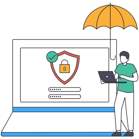 Cyber insurance  Illustration