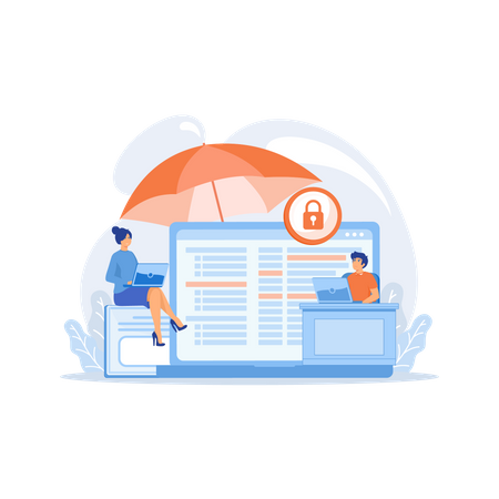 Cyber insurance  Illustration