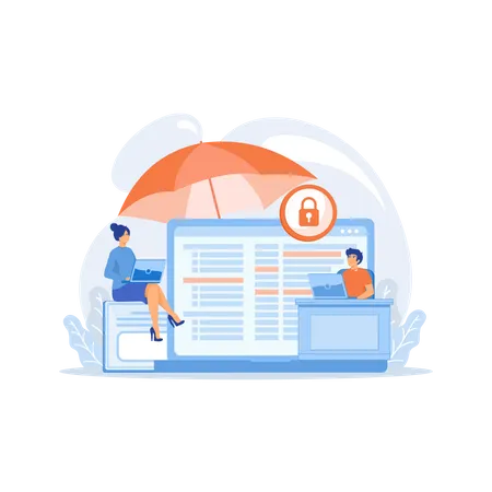 Cyber insurance  Illustration