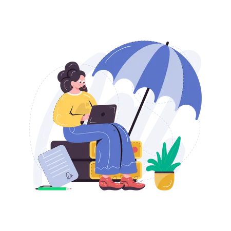 Cyber Insurance  Illustration