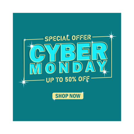 Oferta especial Cyber Monday  Ilustração