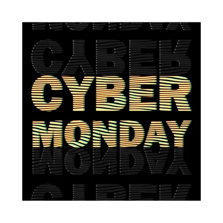 Cyber ​​Monday promotions  Illustration