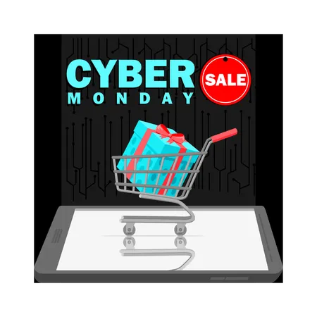 Cyber ​​Monday Sale  Illustration