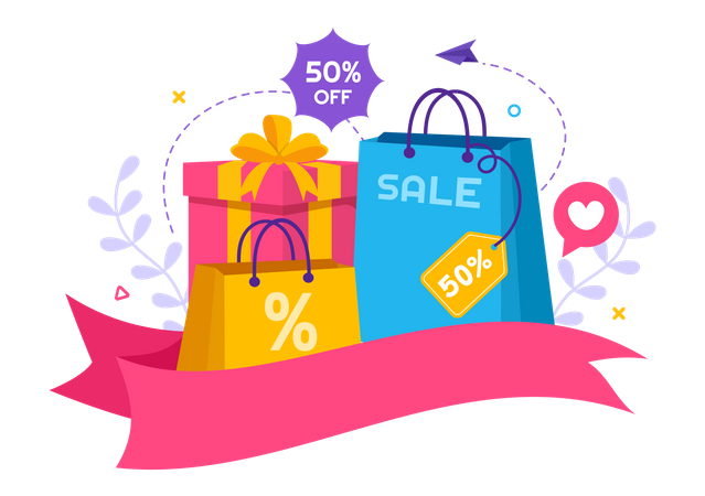 Cyber Monday Shopping  Illustration