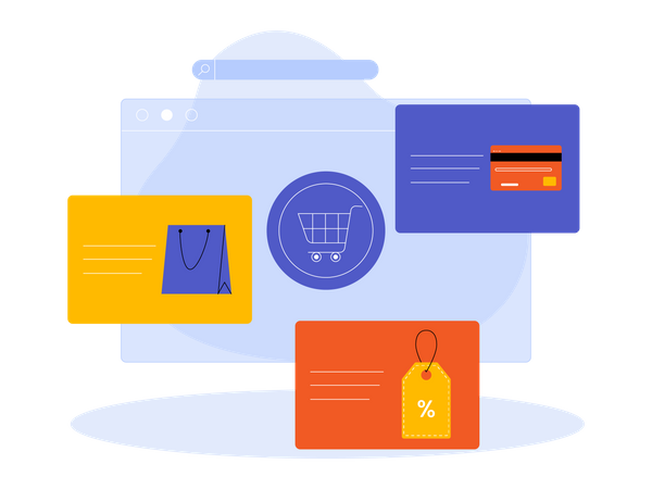 Cyber Monday Shopping  Illustration