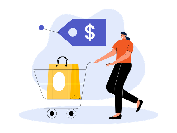 Cyber Monday Shopping  Illustration