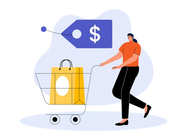 Cyber Monday Shopping  Illustration