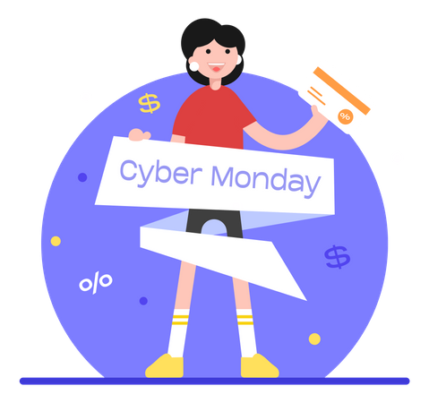 Cyber Montag  Illustration