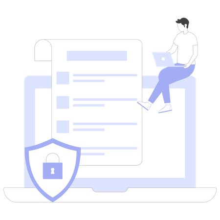 Cyber Risk Management document prepared by team  Illustration