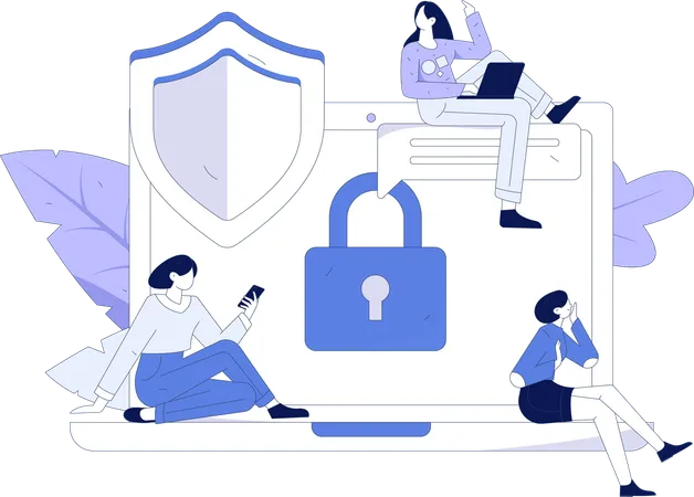 Cyber security  Illustration