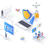 cyber security illustrations
