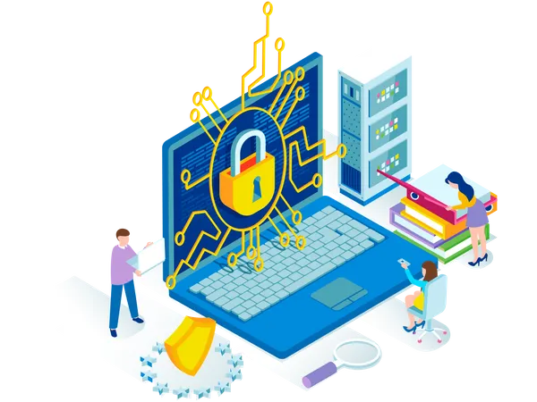 Cyber Security  Illustration