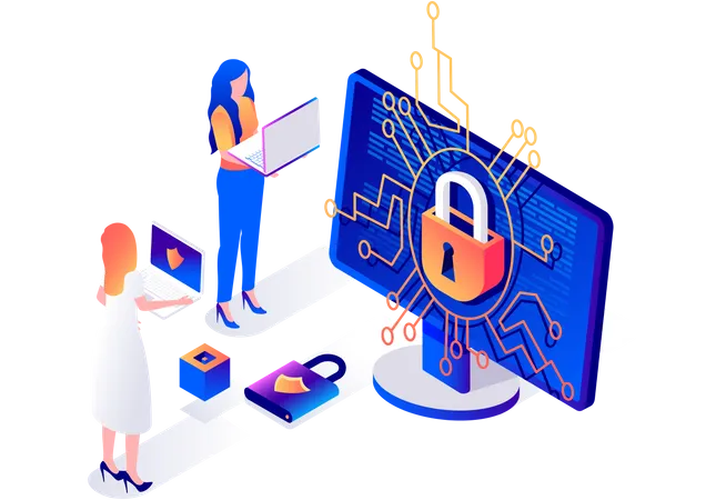 Cyber Security  Illustration