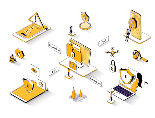 Cyber security  Illustration