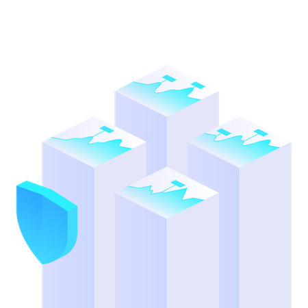 Cyber security shiled  Illustration