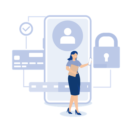 Cyber security software  Illustration
