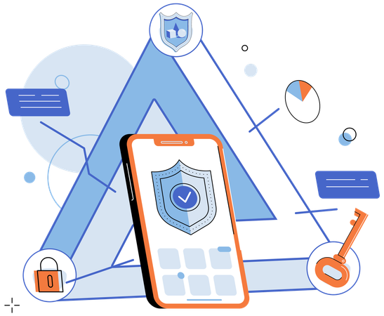 Cyber security system  Illustration