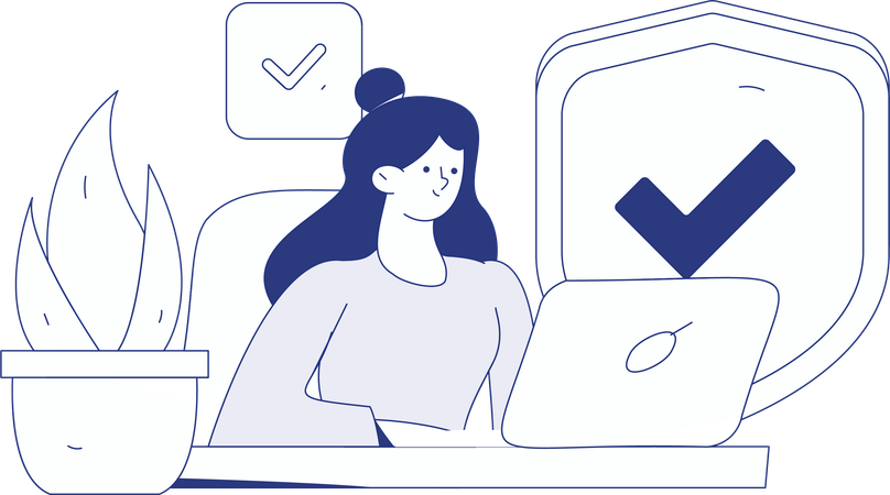 Cyber security video  Illustration