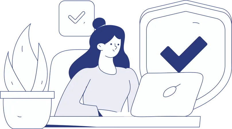 Cyber security video  Illustration