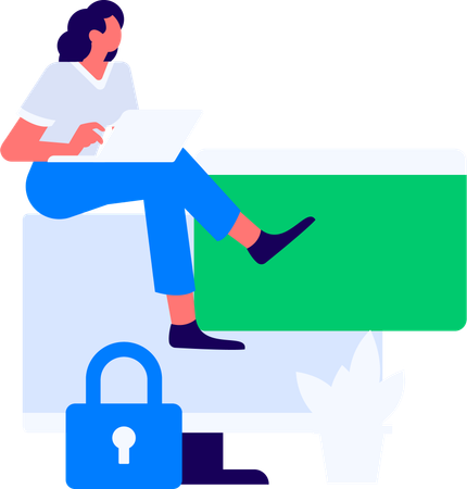 Cyber security video  Illustration