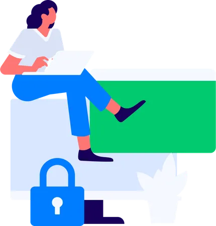 Cyber security video  Illustration