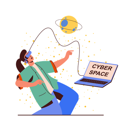 Cyber space  Illustration