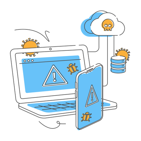 Cyber terrorism  Illustration