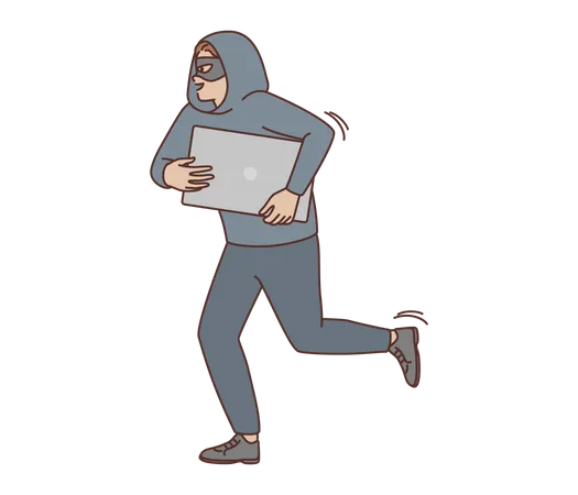 Cyber thief  Illustration