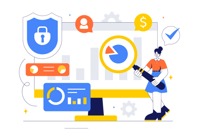 Cyber Threat Analysis  Illustration