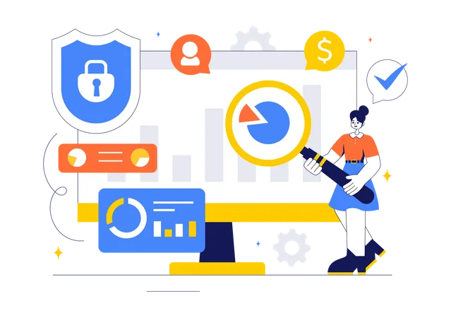 Cyber Threat Analysis  Illustration