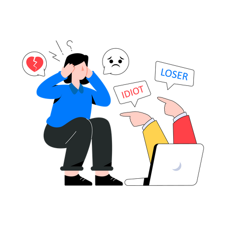 Cyberbullying  Illustration