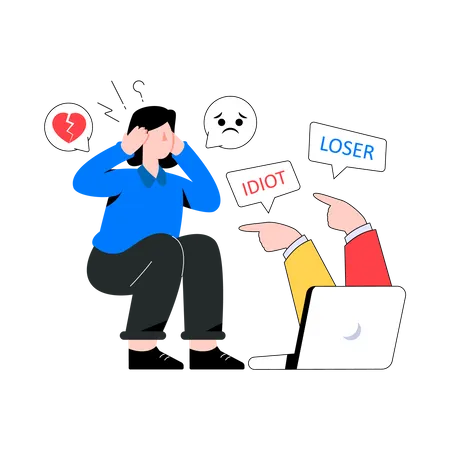 Cyberbullying  Illustration