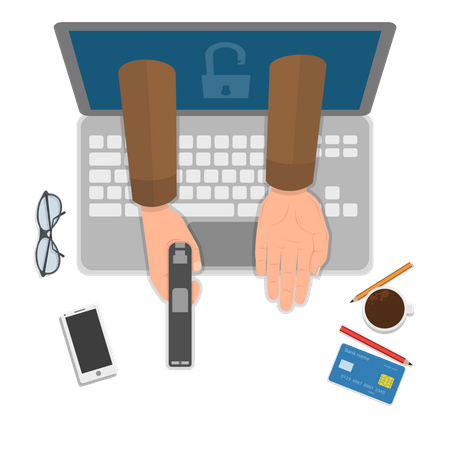 Cybercrime  일러스트레이션