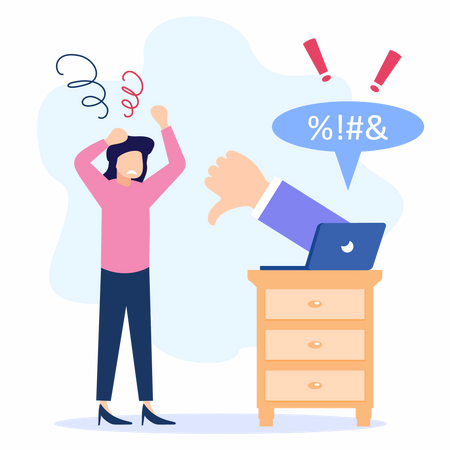 Cybermobbing und Belästigung  Illustration