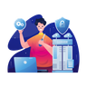free cyber security developer illustrations