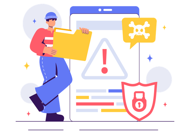 Cybersecurity Ethical Hacking  Illustration