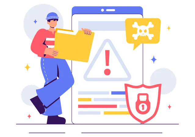 Cybersecurity Ethical Hacking  Illustration