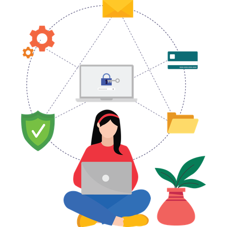 Entwickler für Cybersicherheit  Illustration