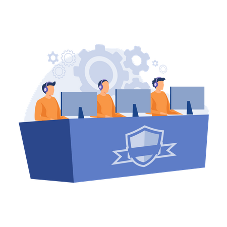 Cybersport team  Illustration