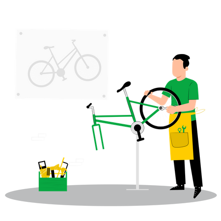 Cycle service Illustration