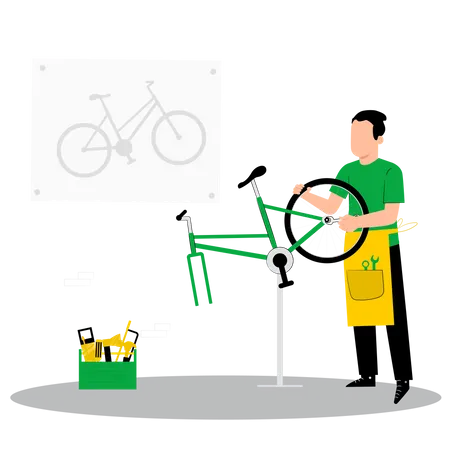 Cycle service Illustration
