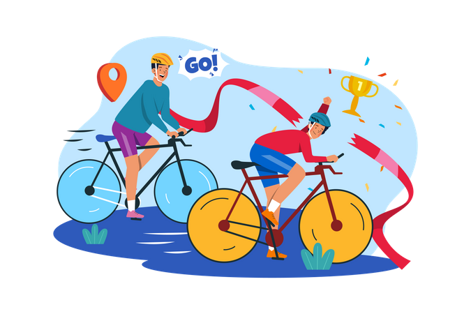 Cycling competition  Illustration