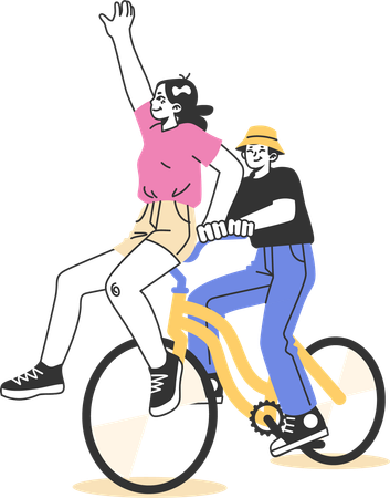 Cycling exercise  Illustration