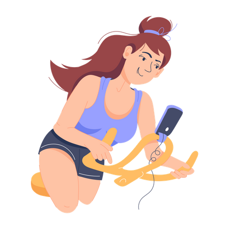 Cycling Exercise  Illustration