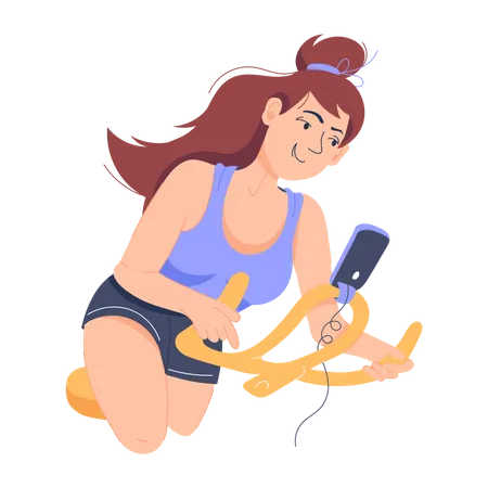 Cycling Exercise  Illustration