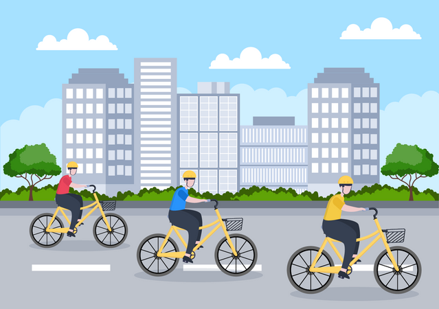 Cycling race  Illustration