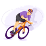 illustrations of cycling sports