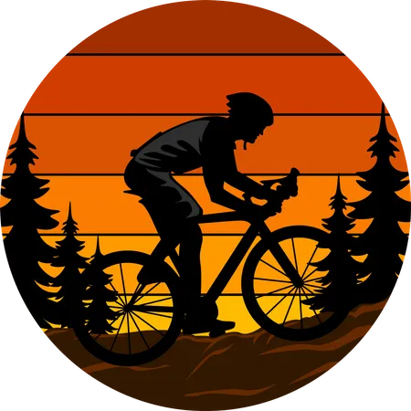 Cyclist  Illustration